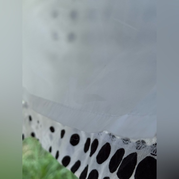 PECK & PECK Black and White Polka Dot Sheath Dress Size 14 - Picture 6 of 8